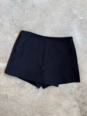 Shinestar Black Mini Wrap Skort